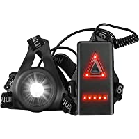 Anecity Lámpara de luz para correr- luz LED para el pecho- recargable por USB- resistente al agua- portátil- impermeable…